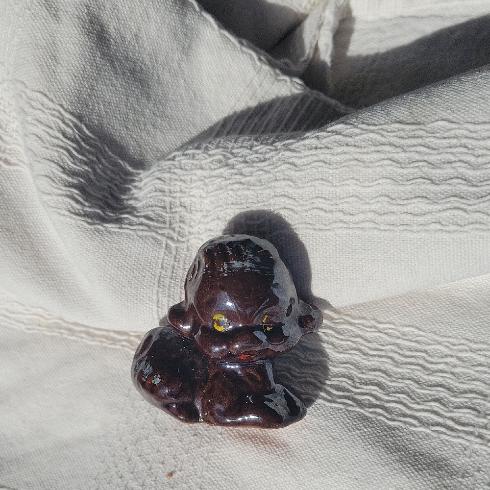 Vintage Brown Ceramic Figurine